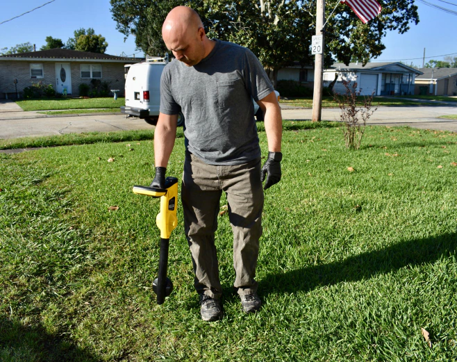 man holding drain cleaning tool marrero la